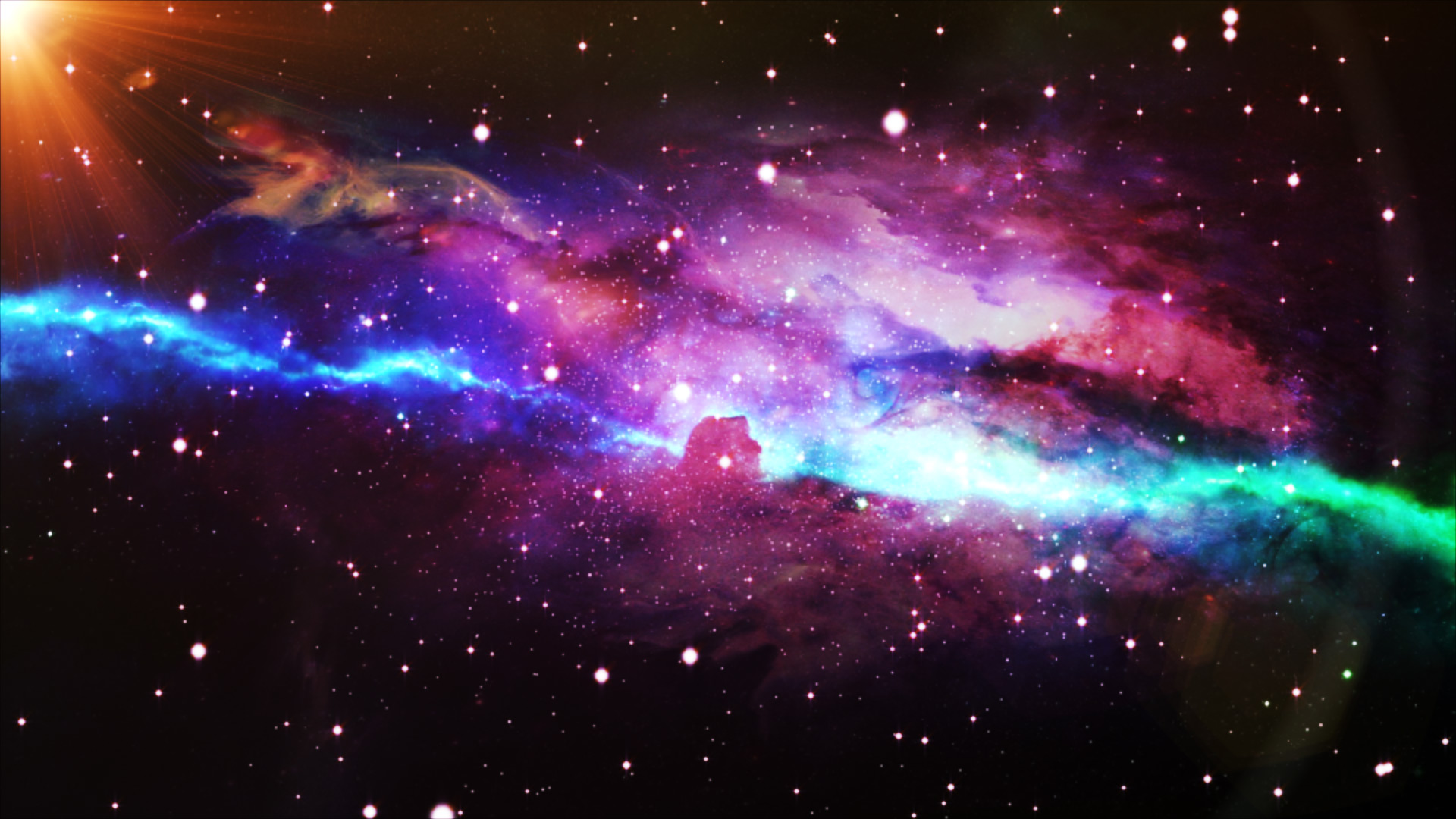 Galaxy in space